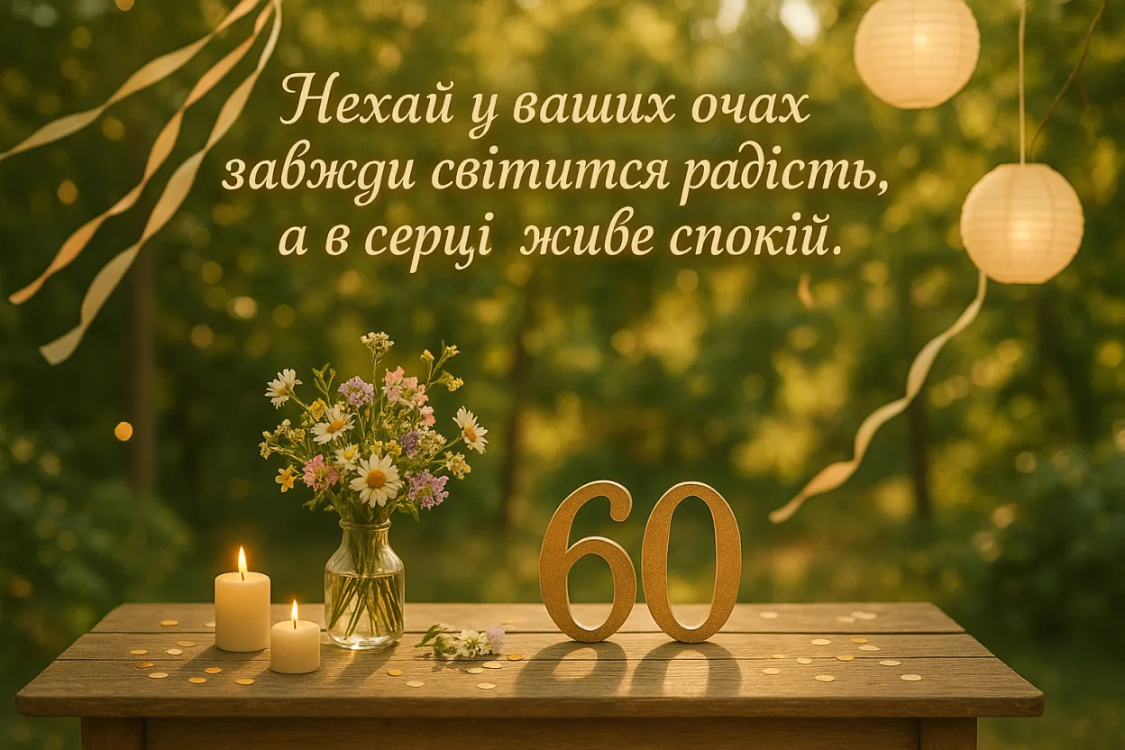 Привітання на 60 років