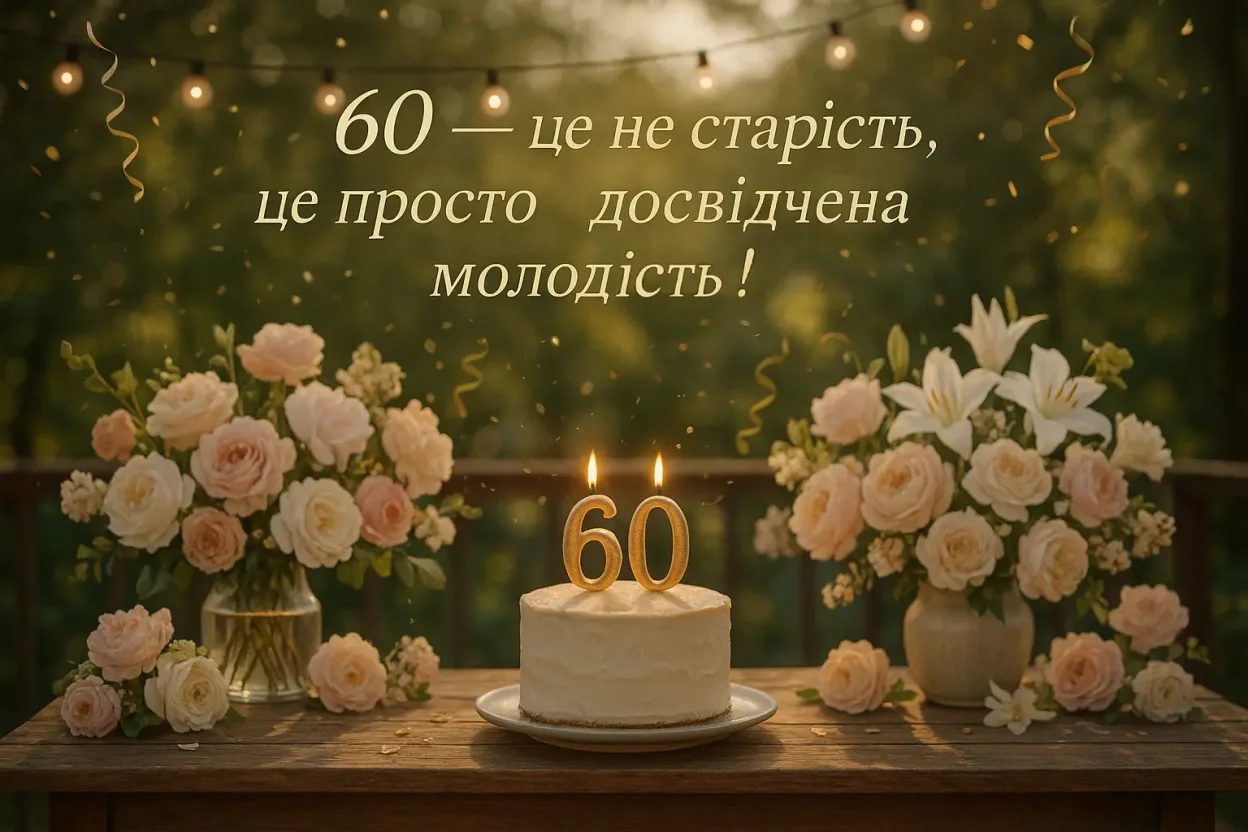 Привітання на 60 років