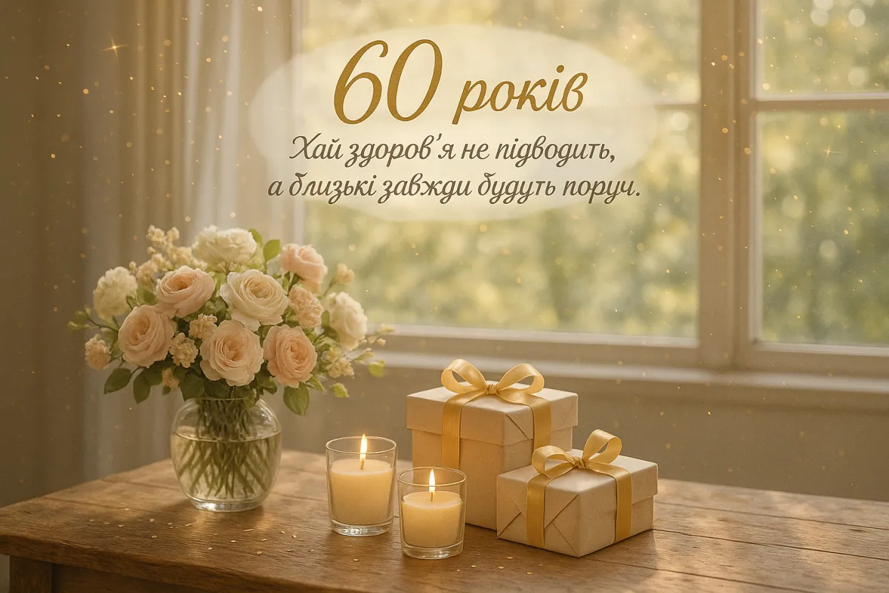 Привітання на 60 років