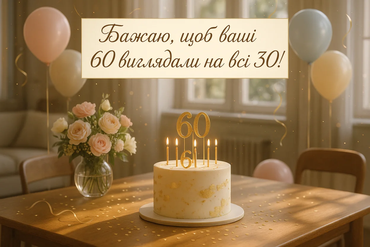 Привітання на 60 років