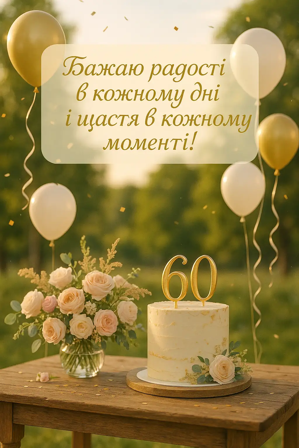 Привітання на 60 років