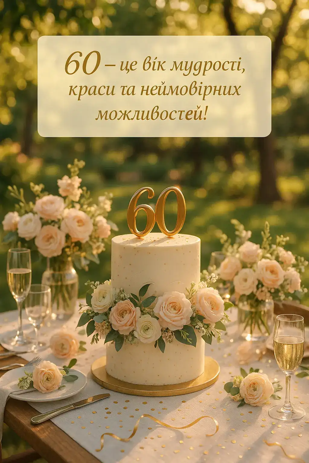 Привітання на 60 років