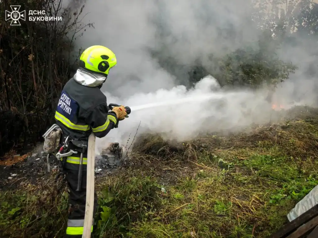 На Буковині рятувальники ліквідували три пожежі за добу, серед них — займання у магазині
