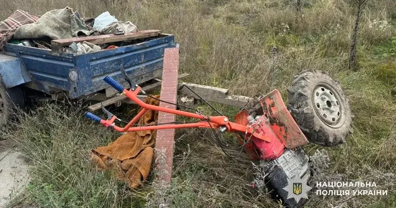 На Буковині пенсіонер травмувався в результаті перекидання мотоблока