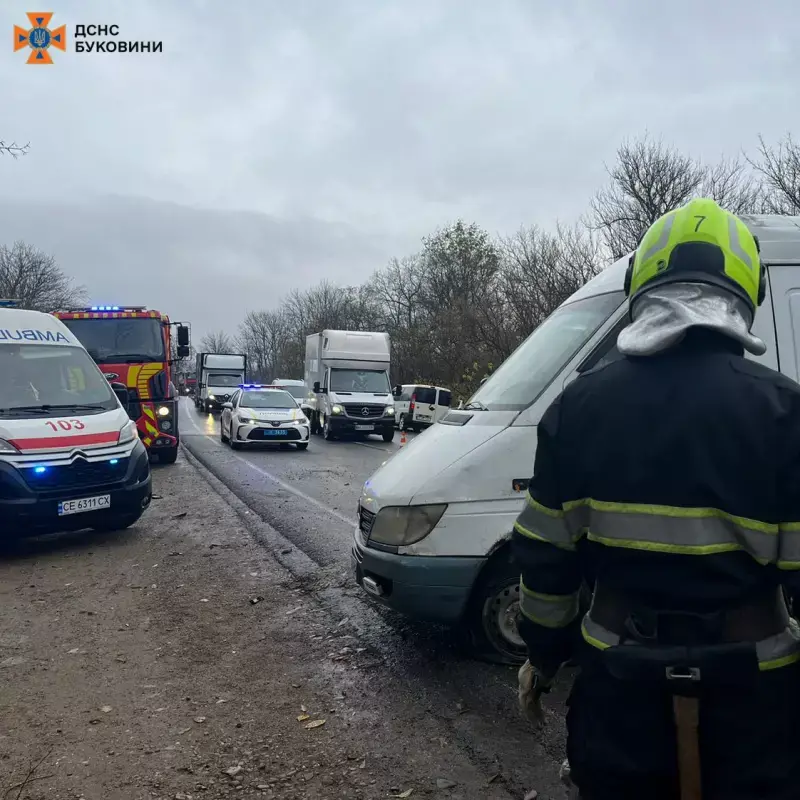 На трасі в Недобоївцях перекинувся мікроавтобус, травмувався водій