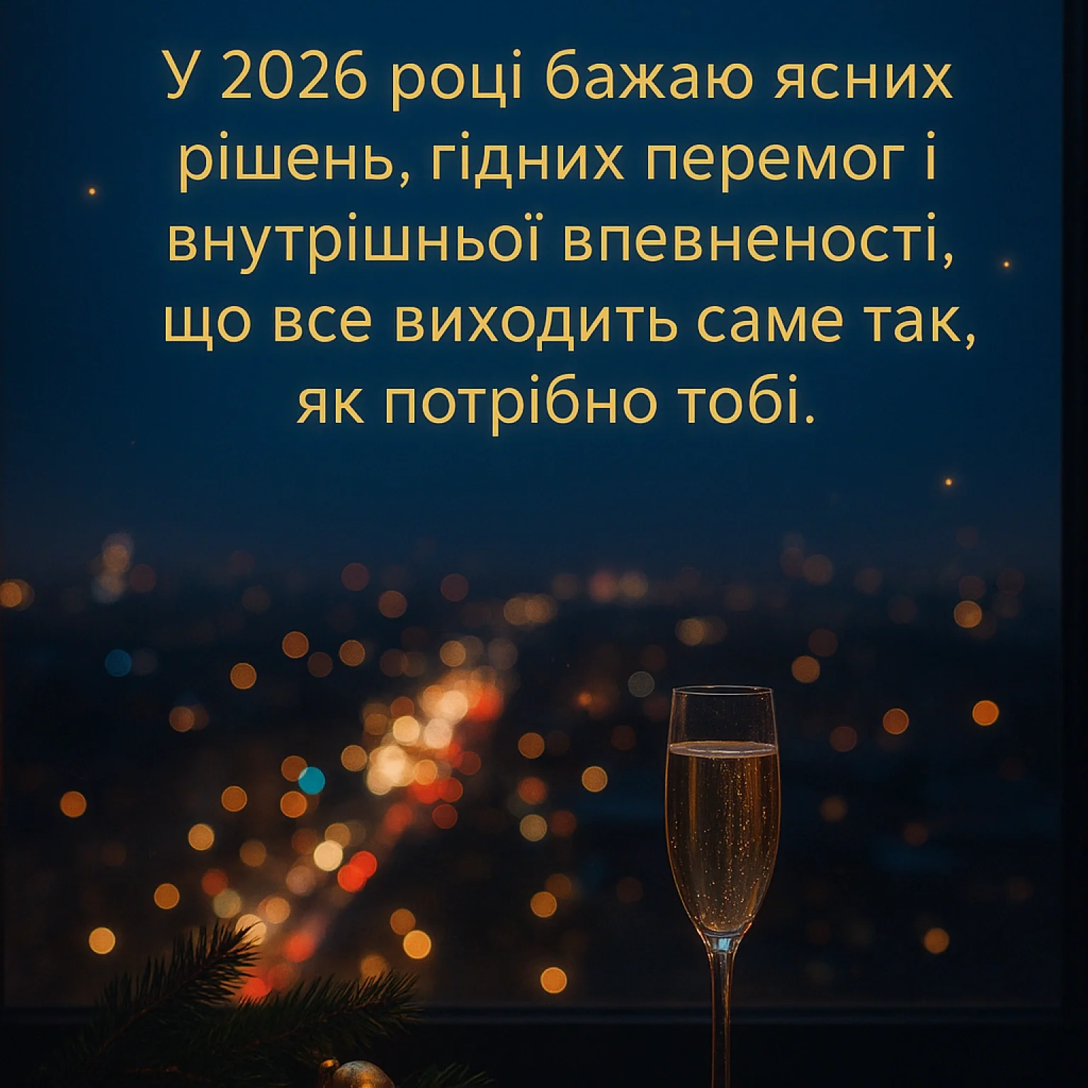 Красиві привітання з Новим роком 2026