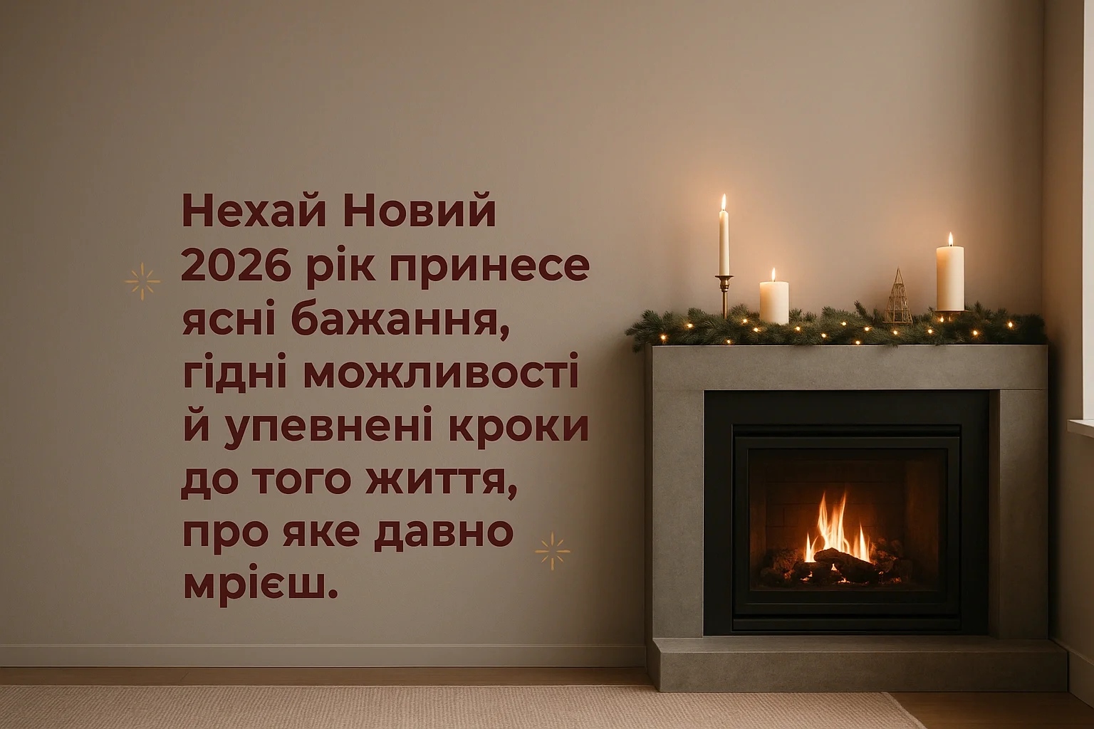 Красиві привітання з Новим роком 2026