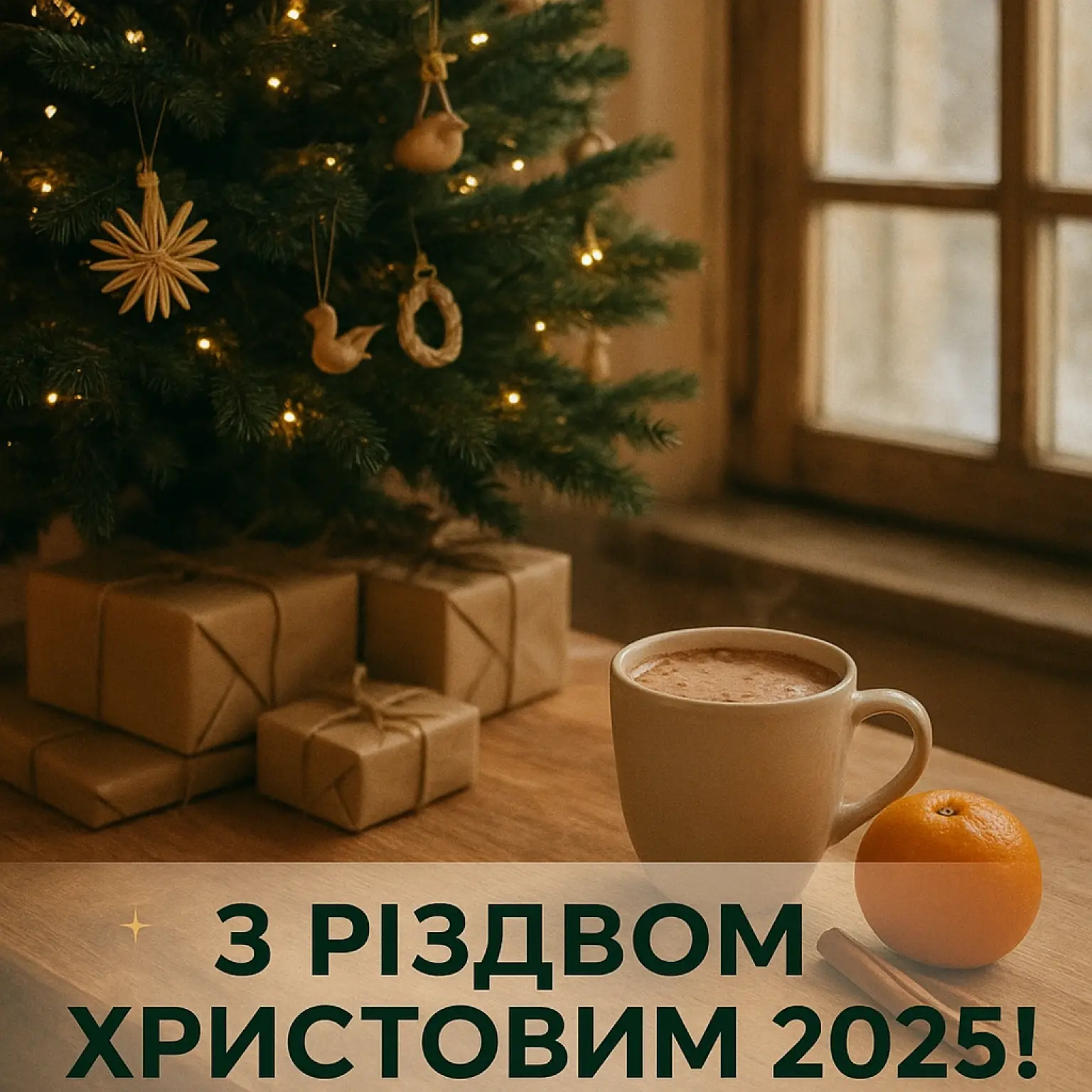Привітання з різдвом 2025
