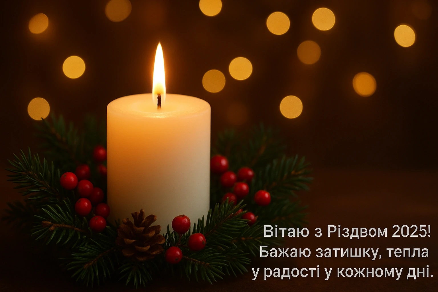 Привітання з різдвом 2025