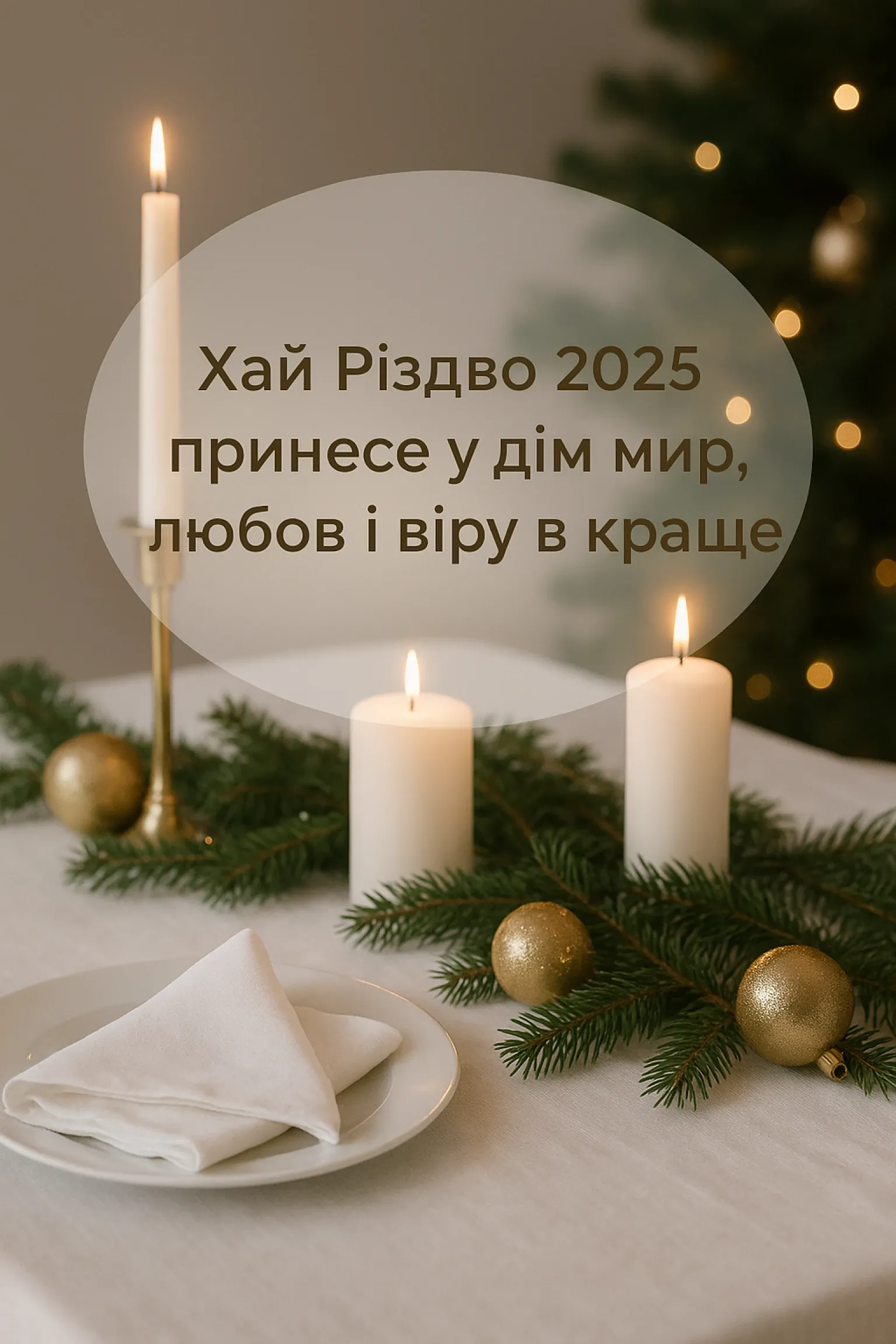 Привітання з різдвом 2025