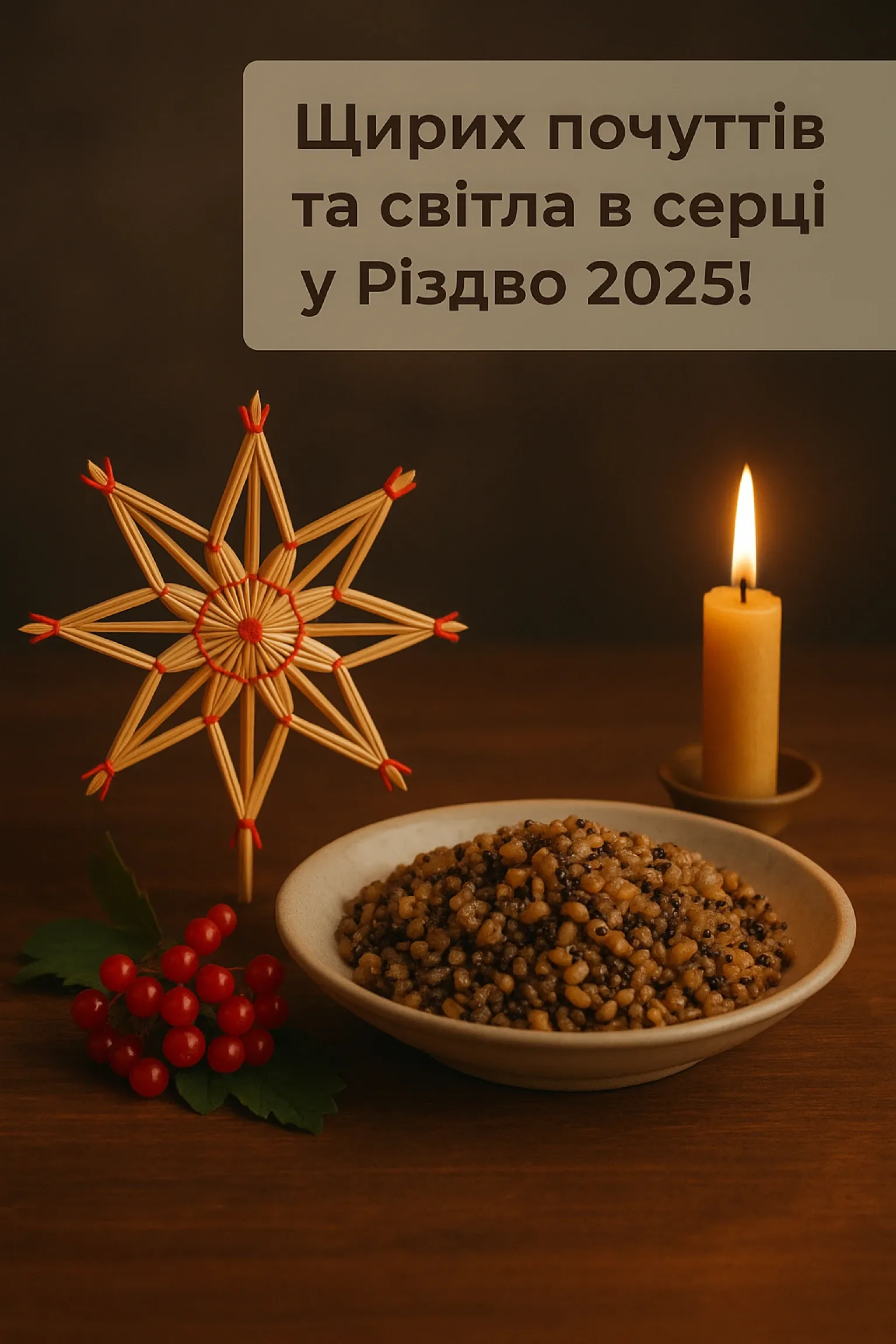 Привітання з різдвом 2025