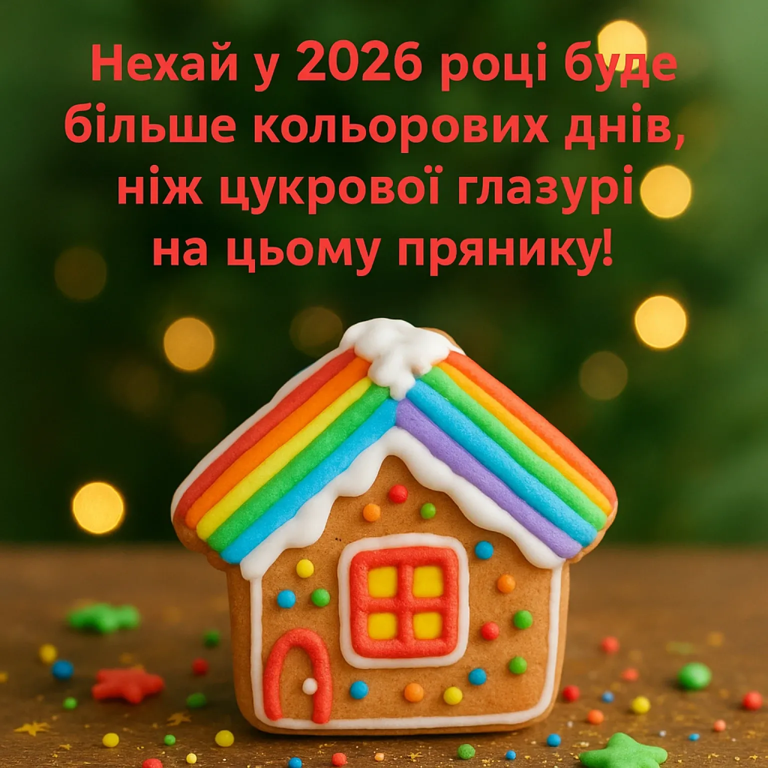 Привітання з прийдешнім новим роком 2026