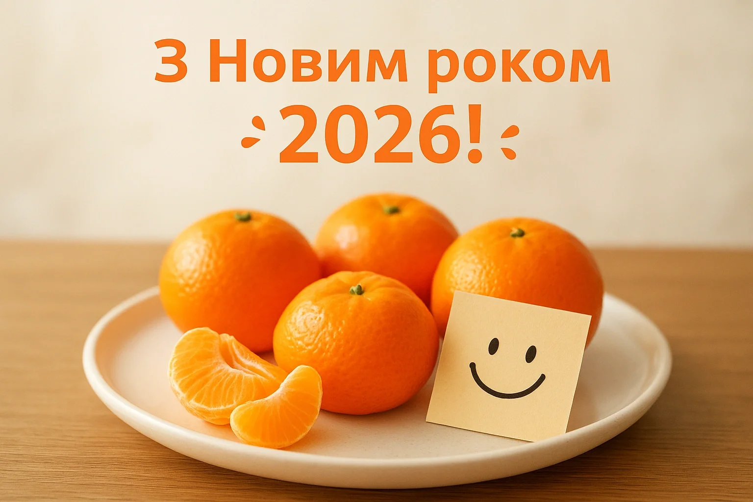 Привітання з прийдешнім новим роком 2026
