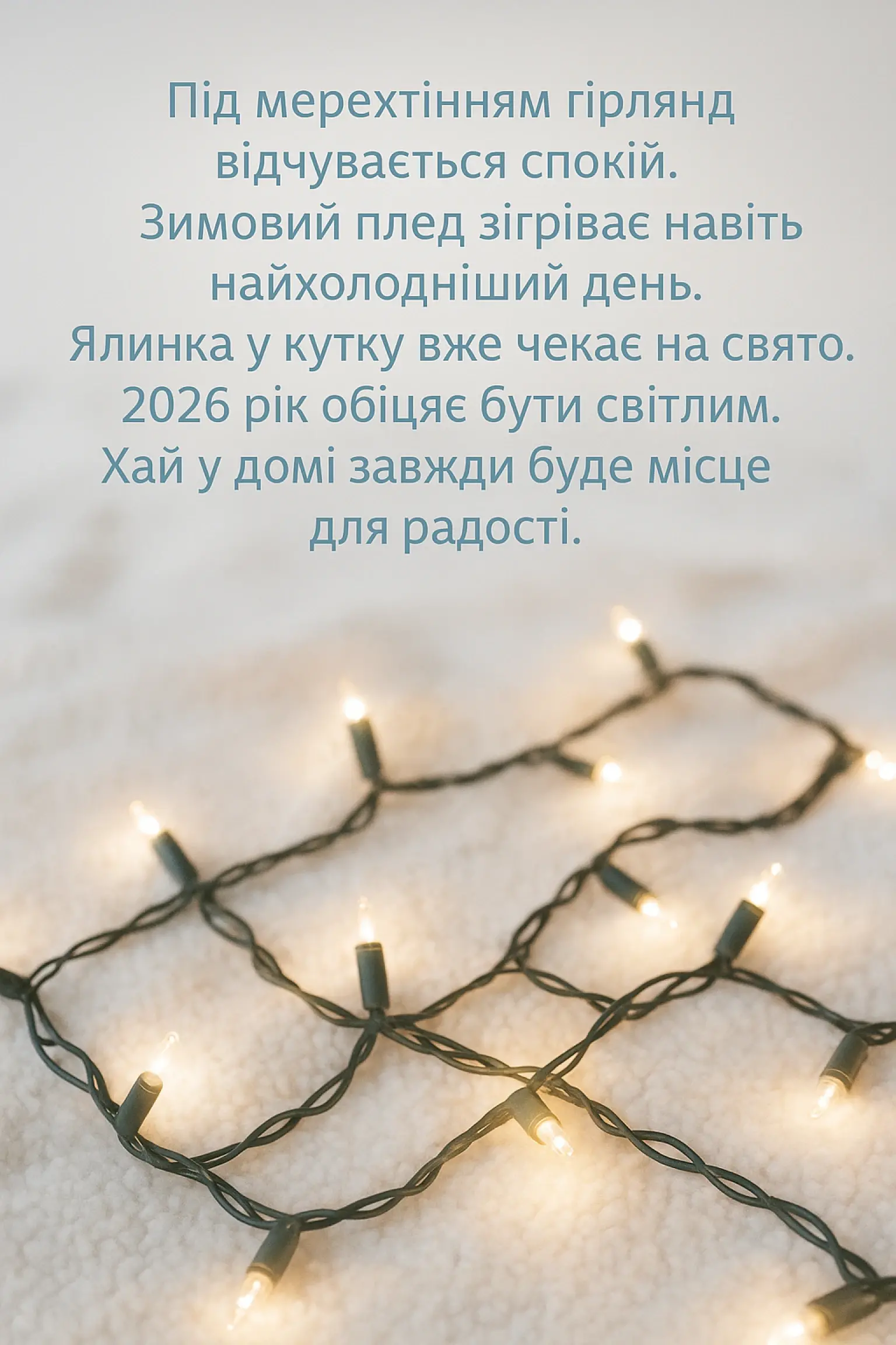 Привітання з прийдешнім новим роком 2026