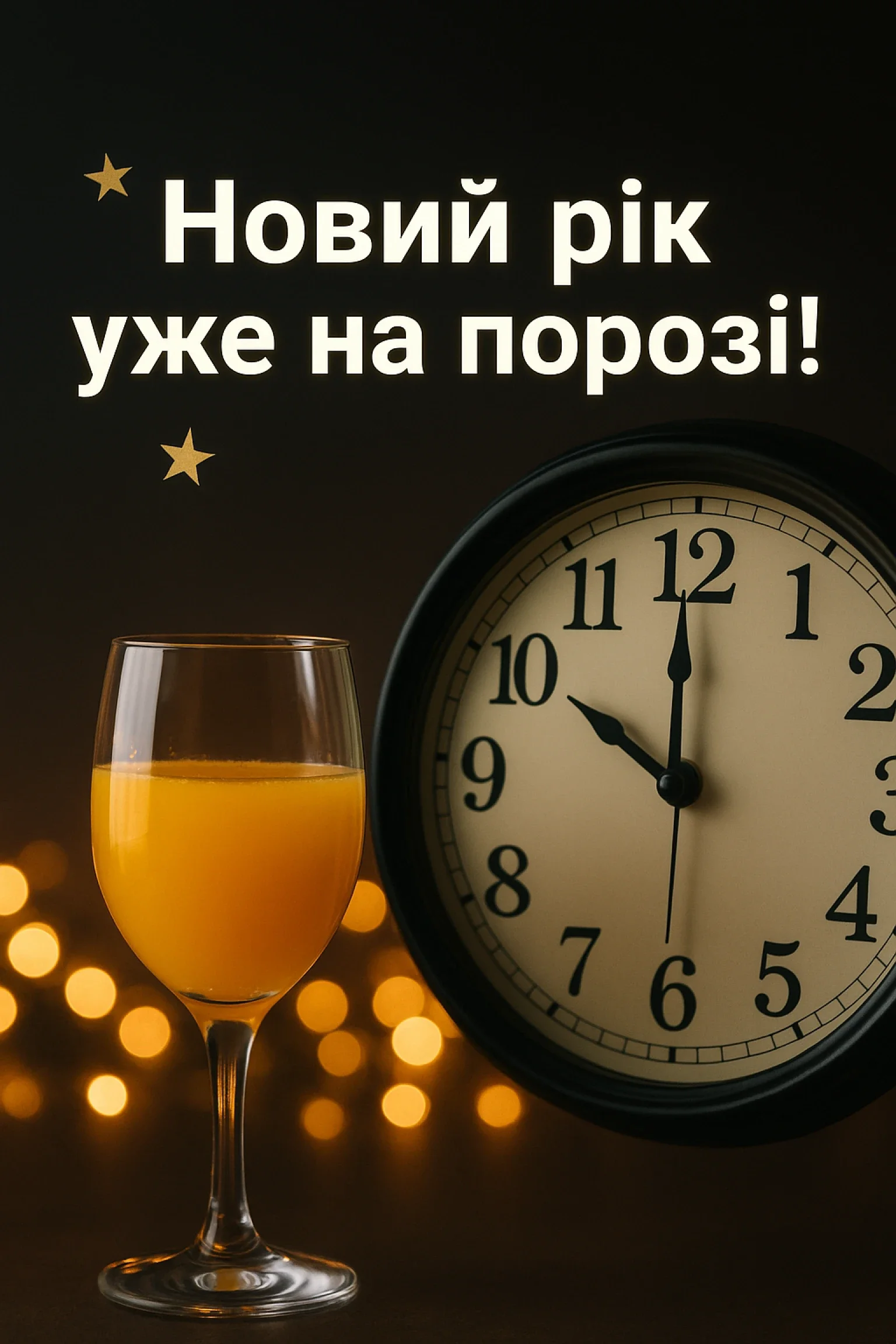 Привітання з прийдешнім новим роком 2026