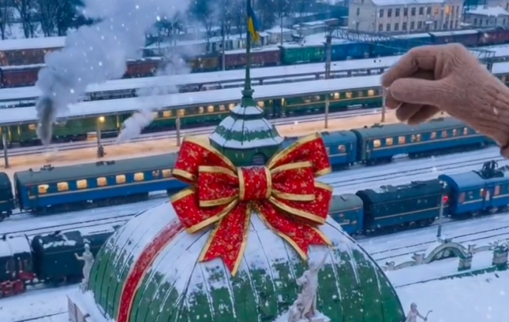 Чернівці у святковому сяйві: місто з висоти пташиного польоту завдяки ШІ