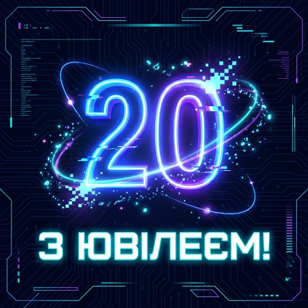 з днем народження 20 років