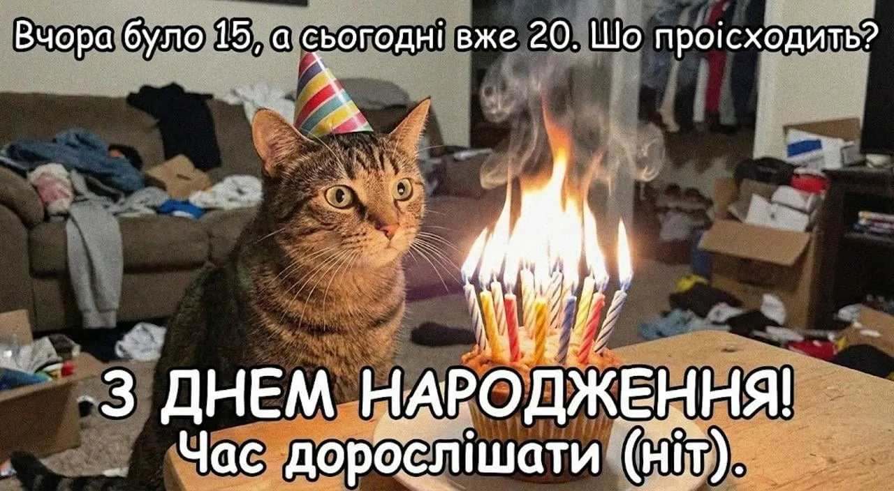Привітання з днем народження на 20 років