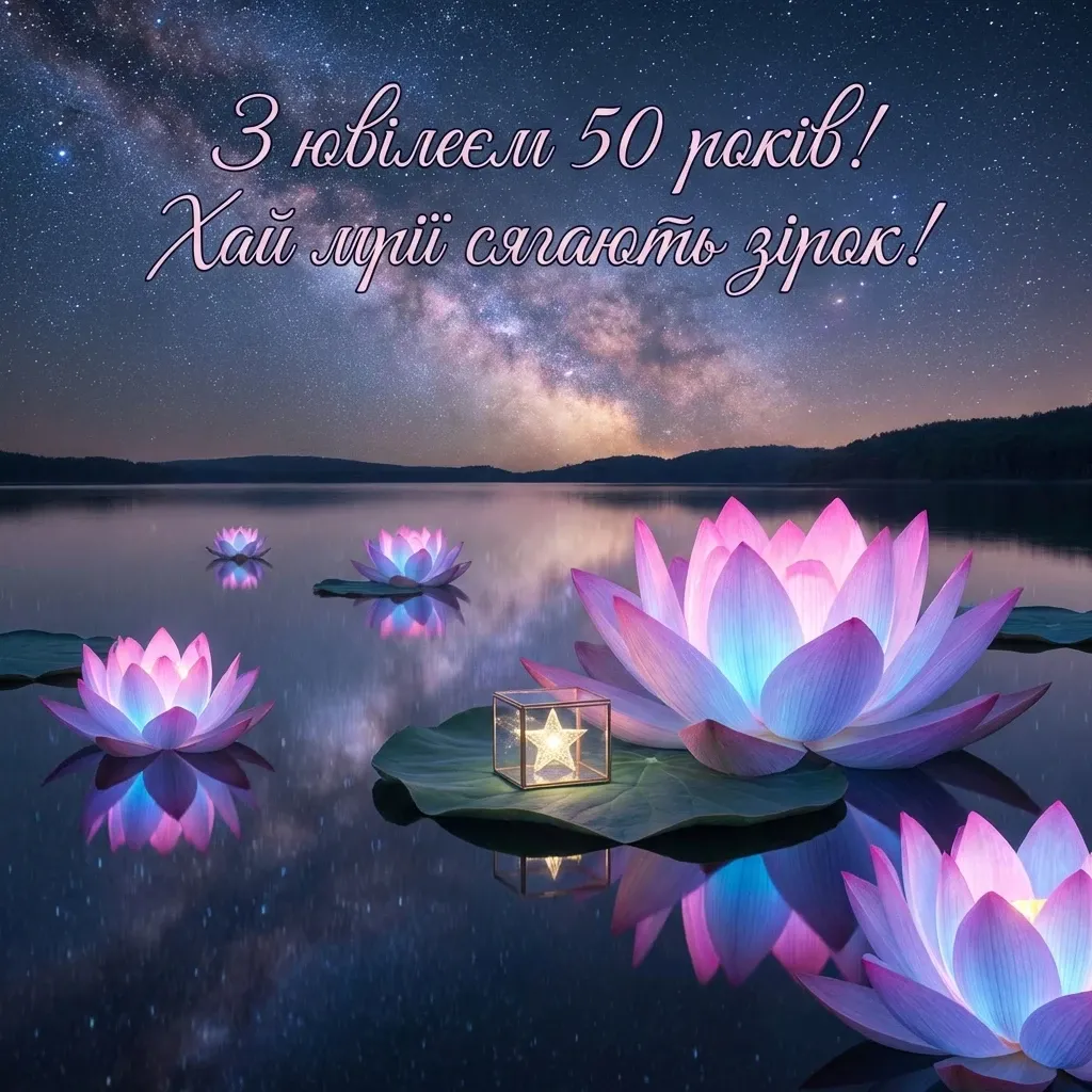 з ювілеєм жінці 50