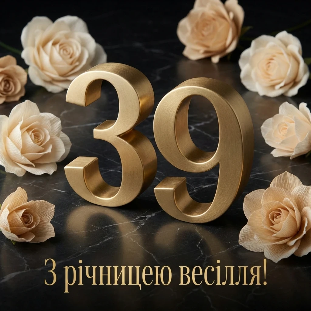 з річницею весілля 39 років