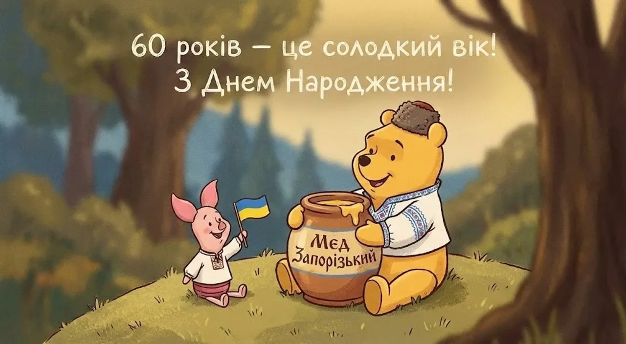 Патріотичні привітання мужчині з ювілеєм 60 років
