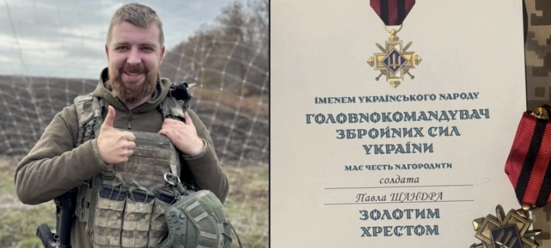 Від IT-технологій до ударних дронів: чернівецький десантник Павло Шандро отримав «Золотий хрест»