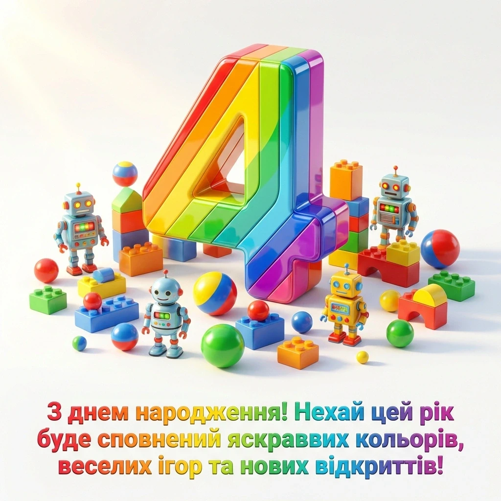 з днем народження 4 роки