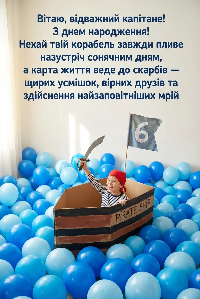 привітання з днем народження 6 років
