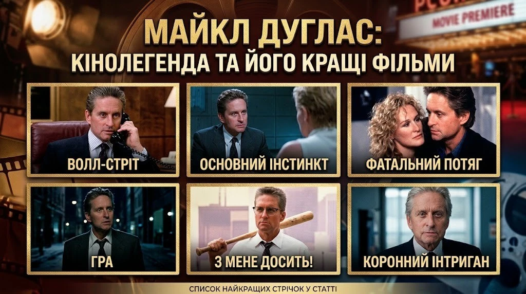 Фільми Майкла Дугласа від трилерів до Marvel