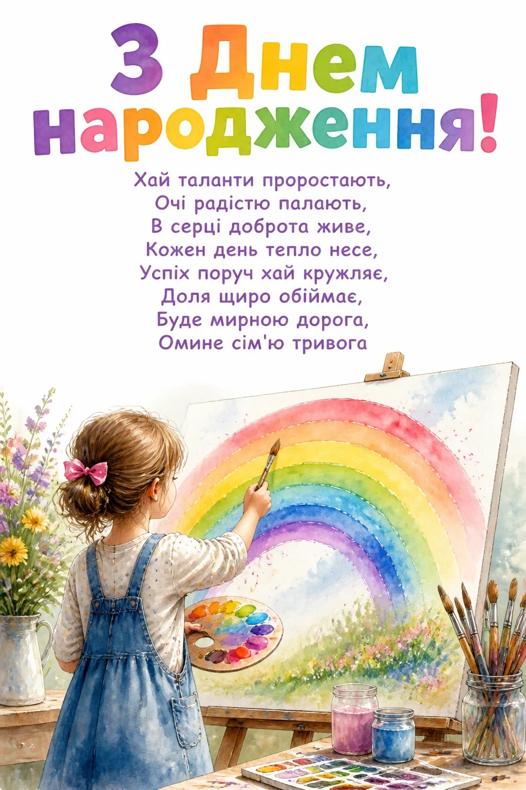 привітання з днем народження дитині