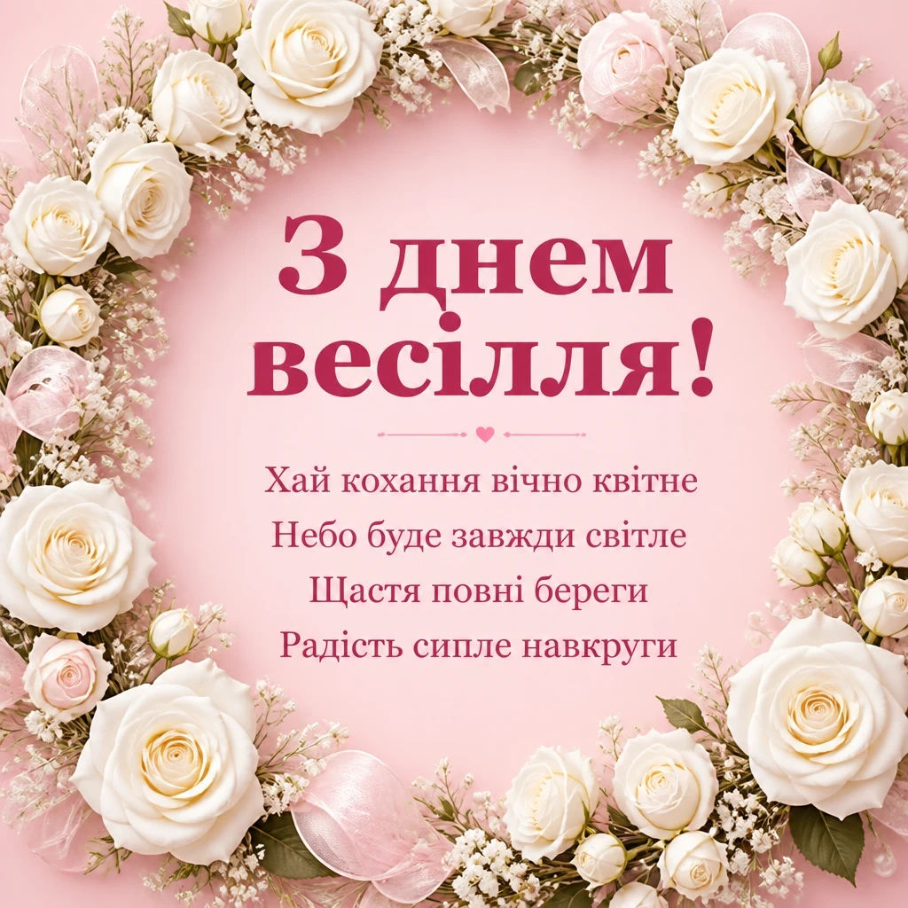 оригінальні привітання з днем весілля