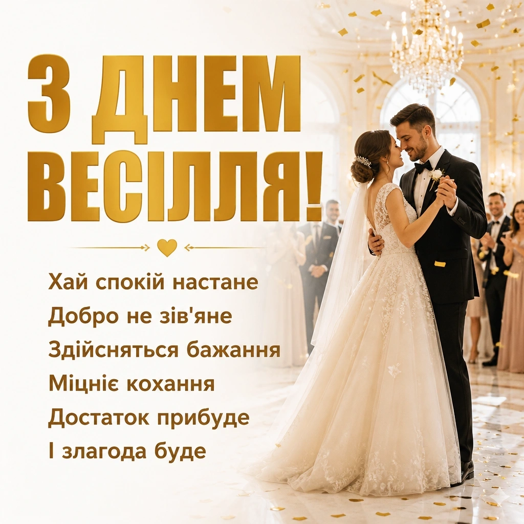 оригінальні привітання з днем весілля