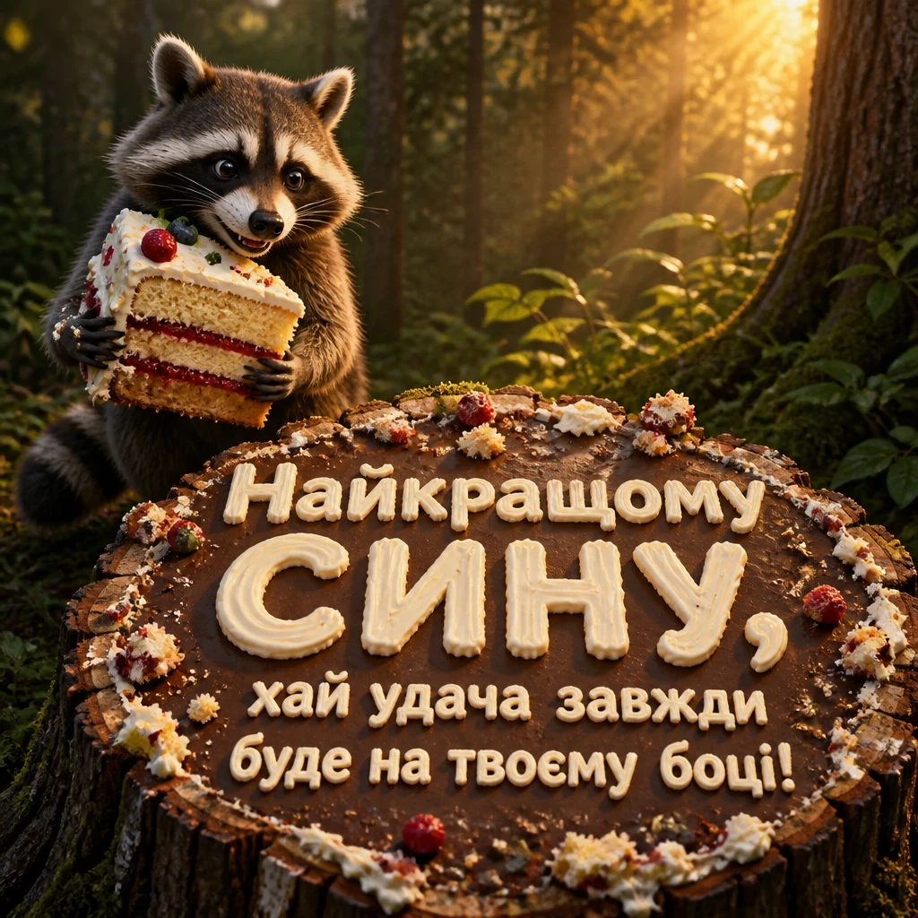 привітання з днем народження сину