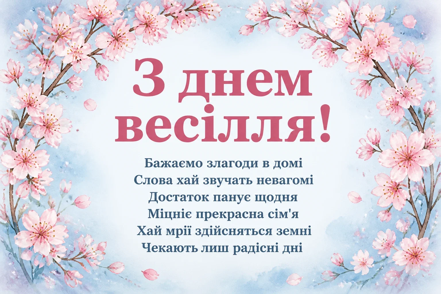 оригінальні привітання з днем весілля