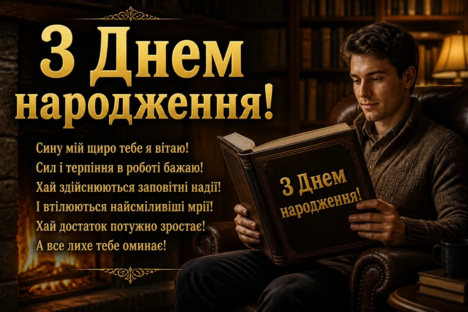 привітання з днем народження сину