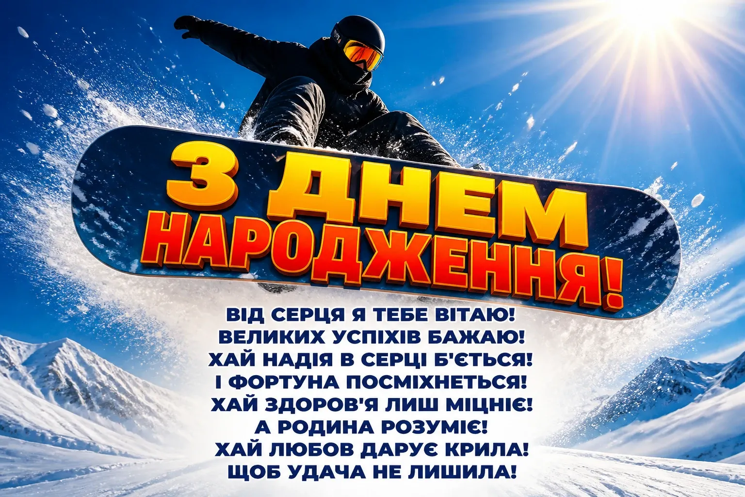 привітання з днем народження сину