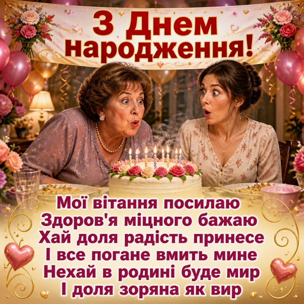 привітання з днем народження для невістки від свекрухи
