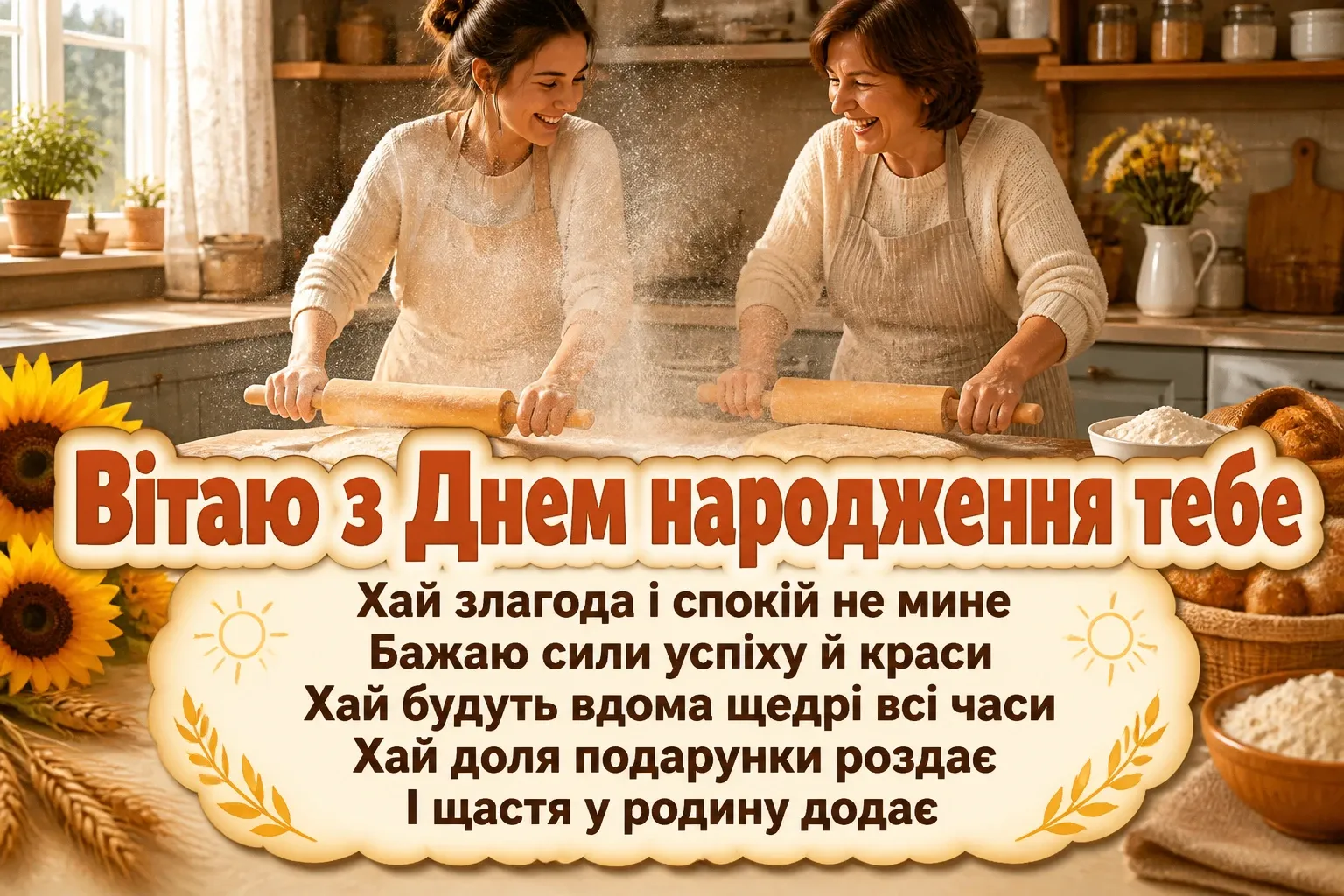 привітання з днем народження для невістки від свекрухи