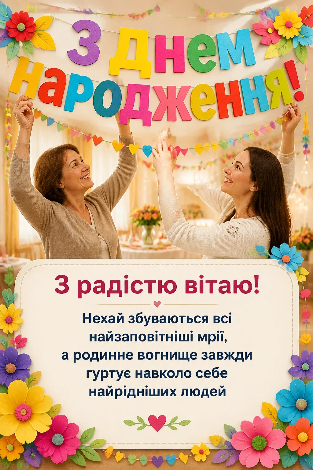 привітання з днем народження для невістки від свекрухи