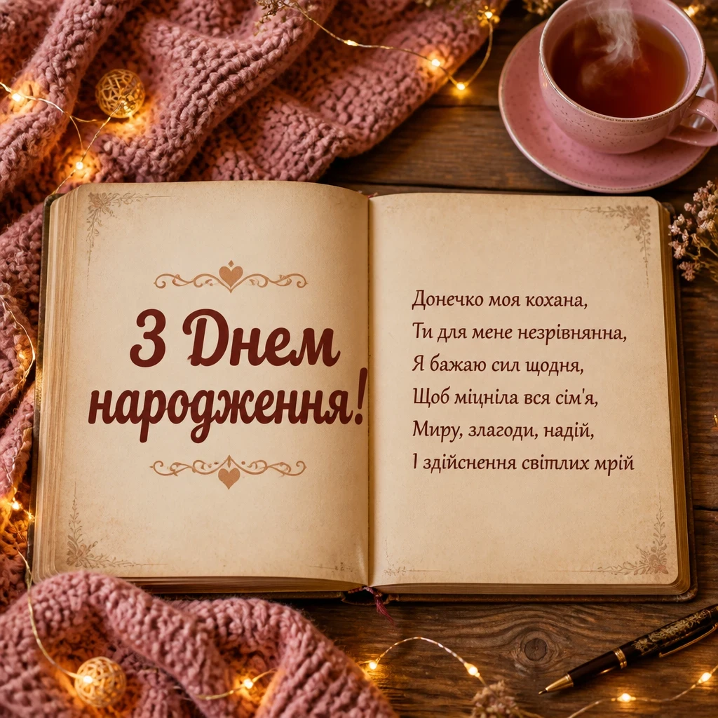 доньці привітання з днем народження для дорослої дочки від мами