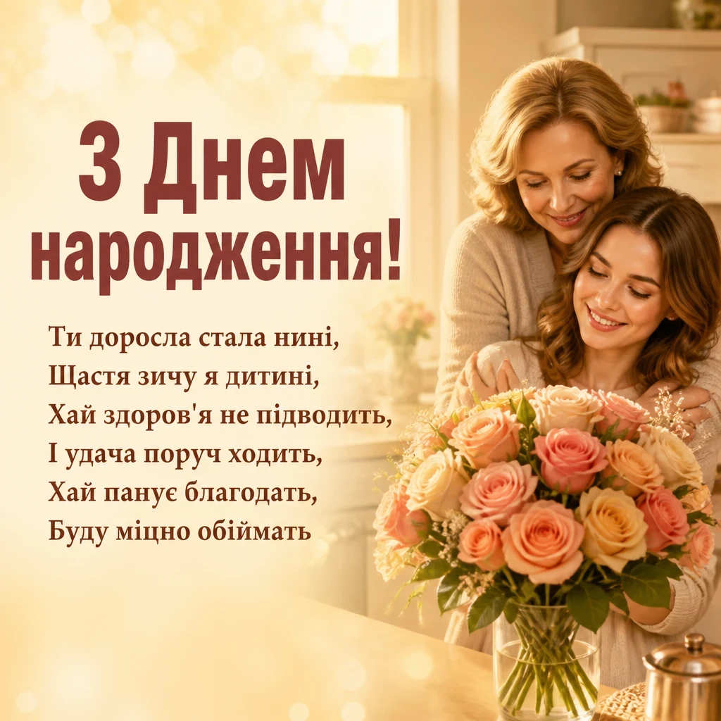 доньці привітання з днем народження для дорослої дочки від мами