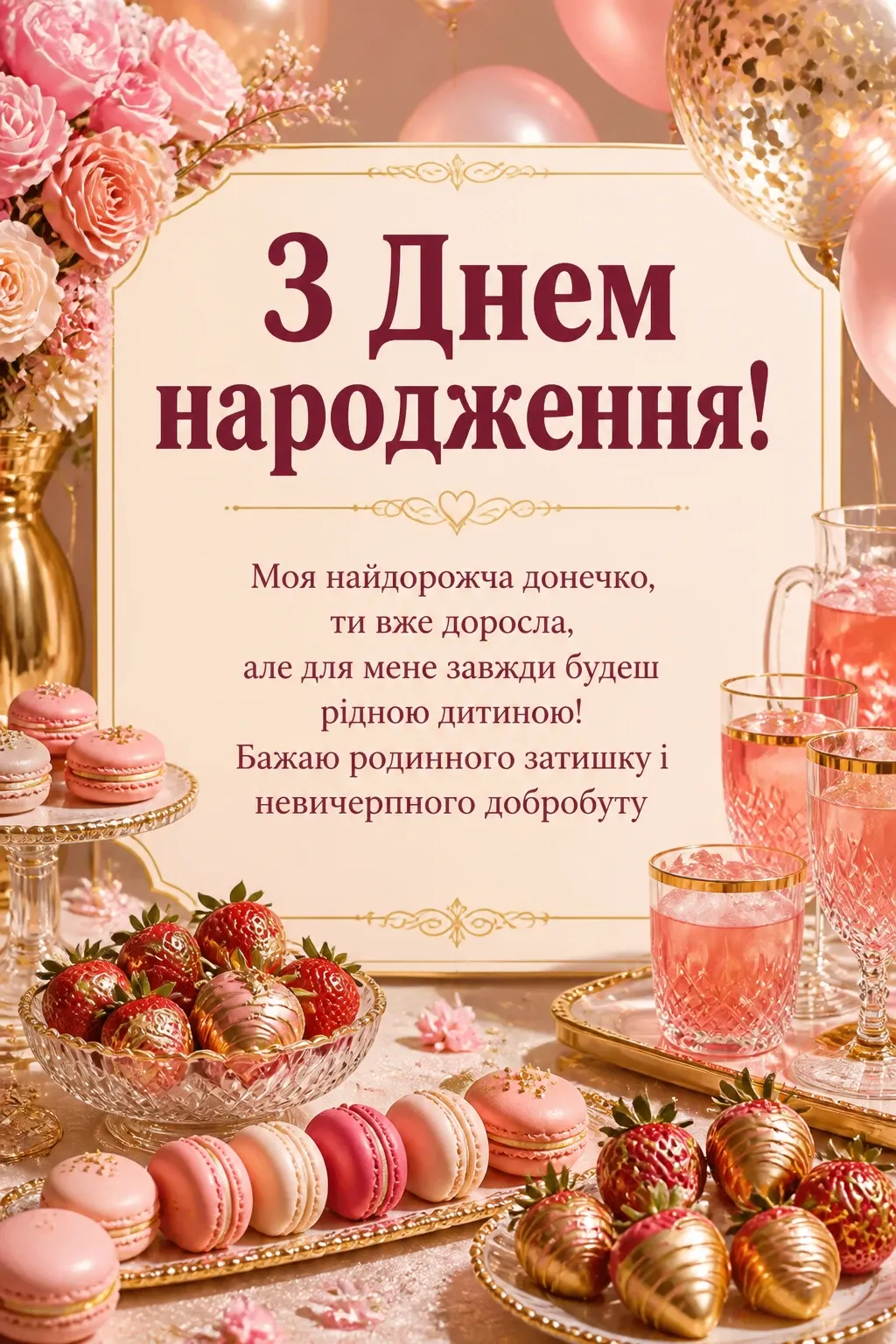 доньці привітання з днем народження для дорослої дочки від мами