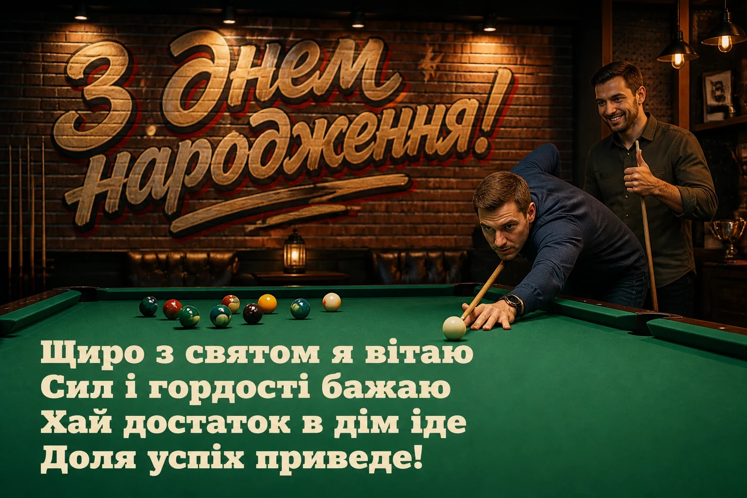 привітання з днем народження товариша