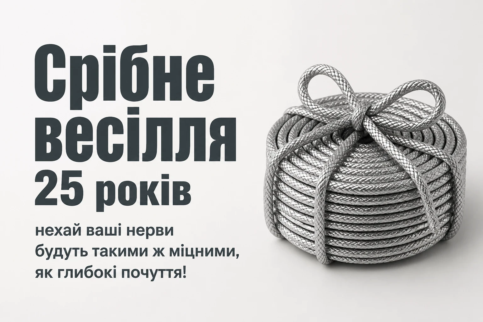 25 років прикольне привітання з срібним весіллям