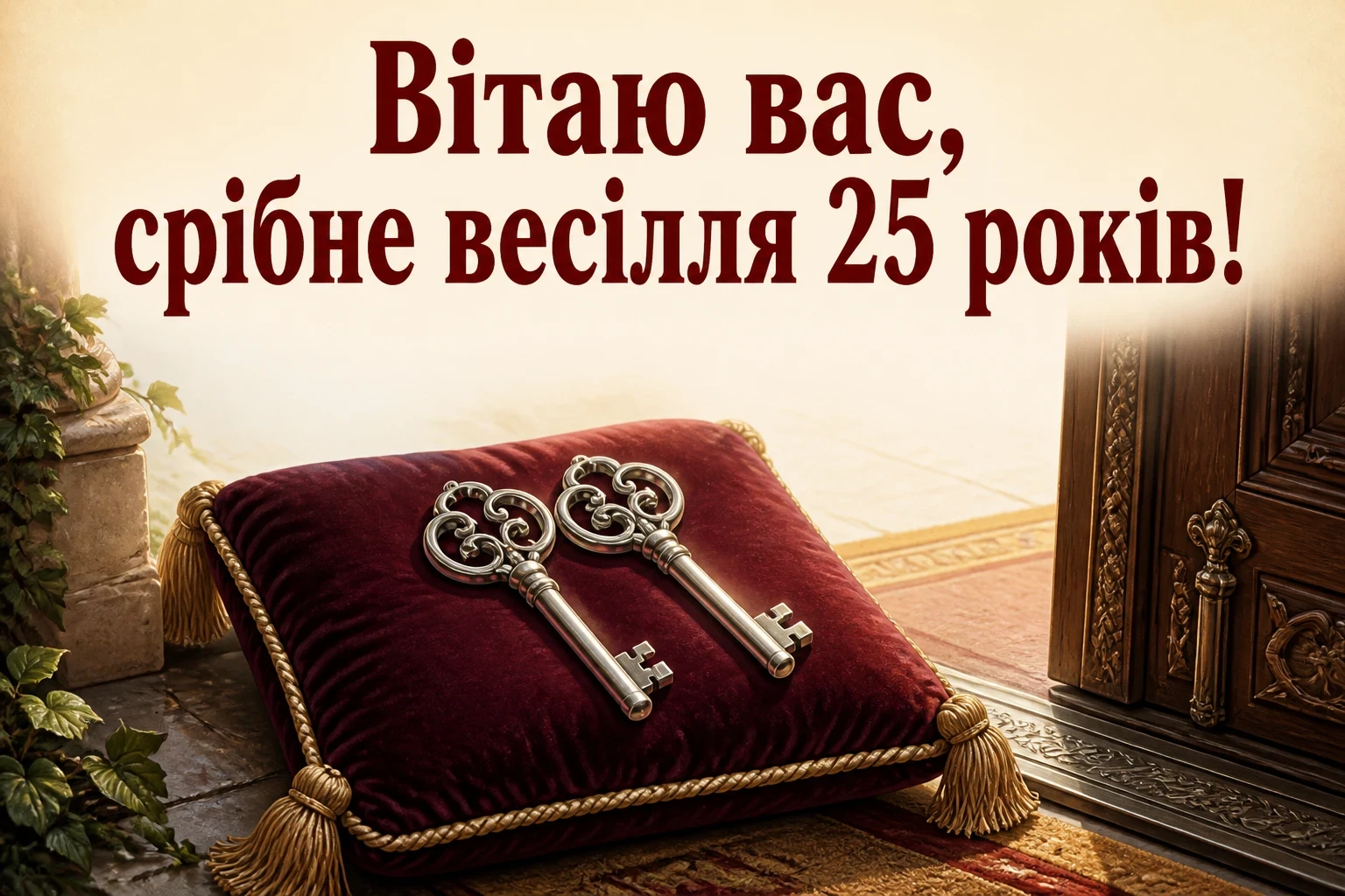 25 років прикольне привітання з срібним весіллям