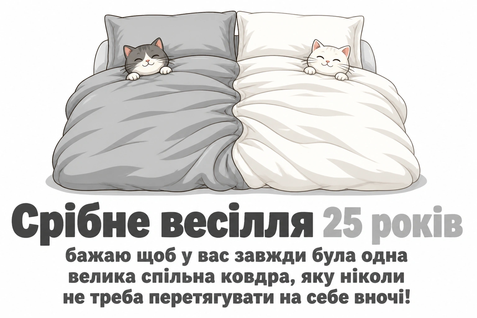 25 років прикольне привітання з срібним весіллям
