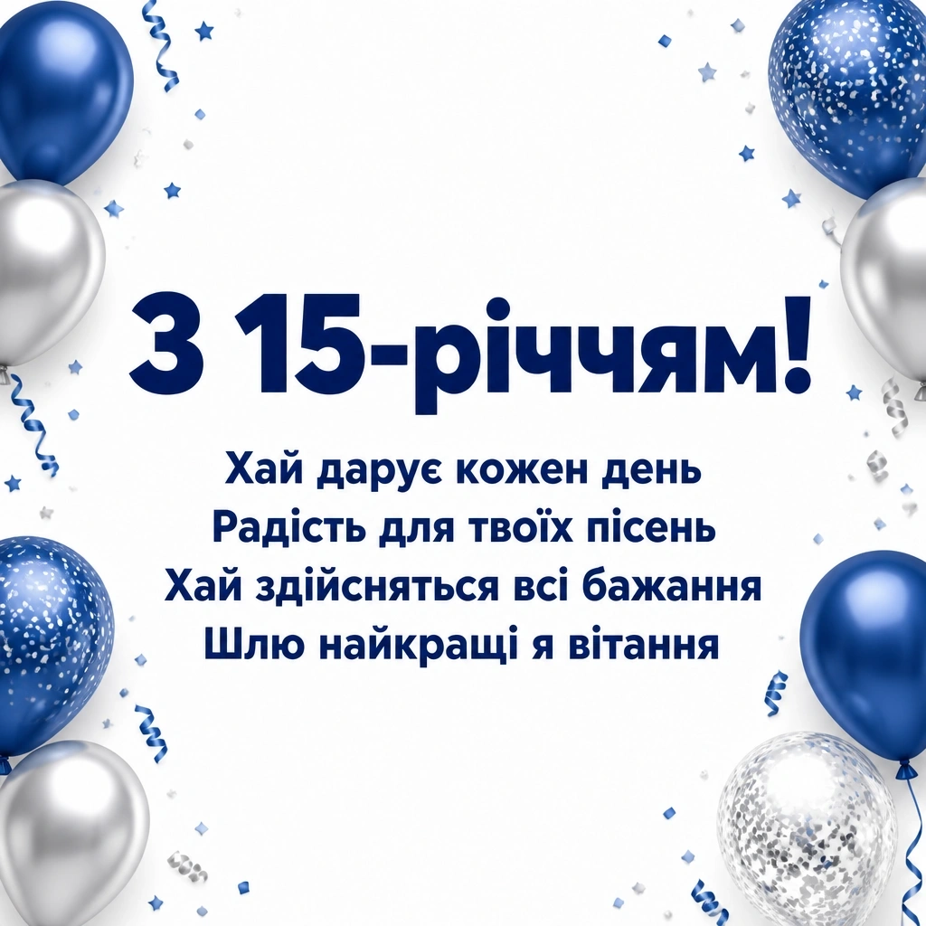 привітання з 15-річчям хлопчика привітання з 15-річчям хлопчика