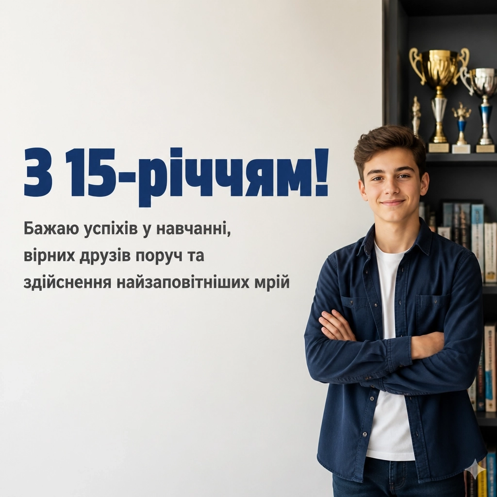 привітання з 15-річчям хлопчика привітання з 15-річчям хлопчика