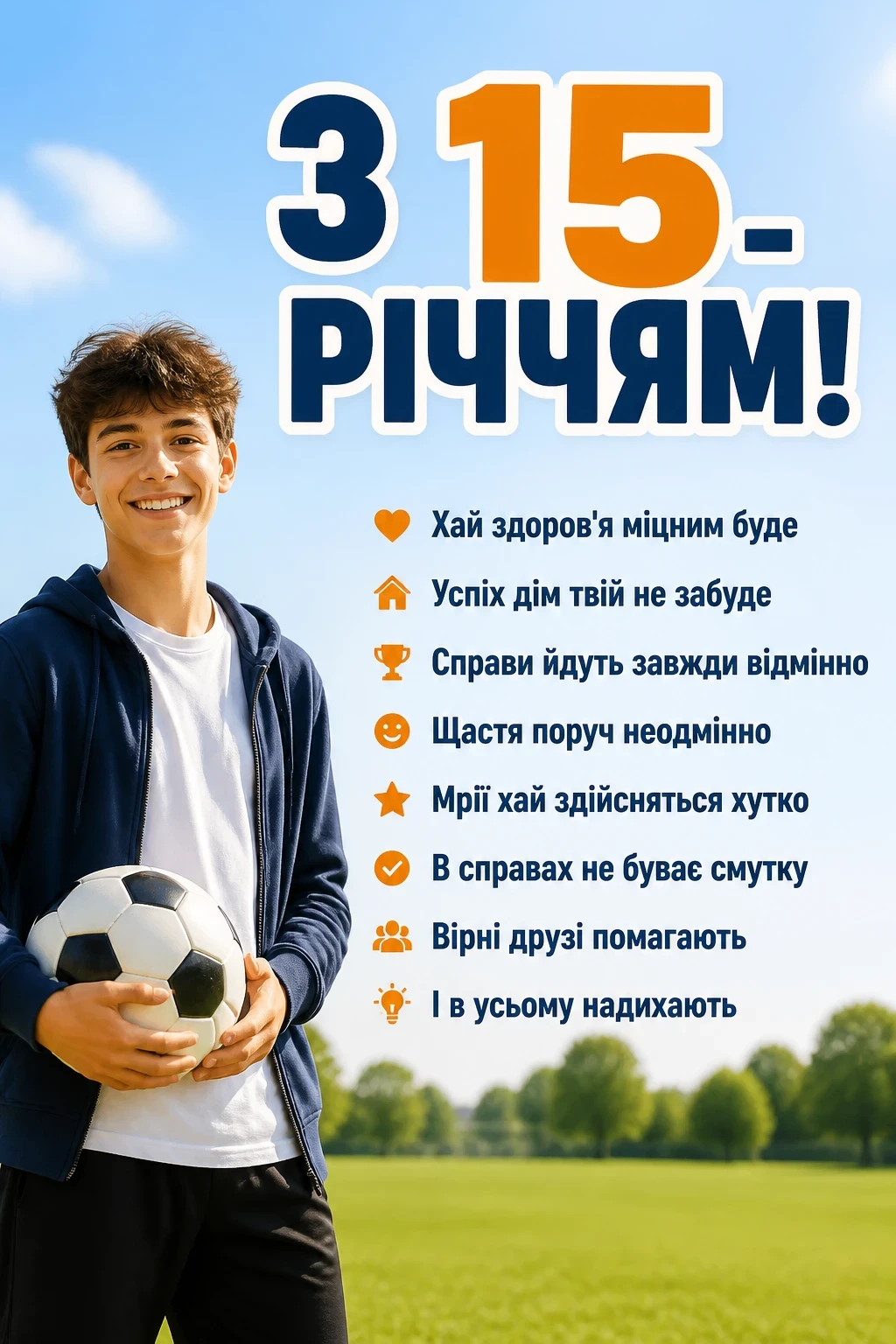 привітання з 15-річчям хлопчика привітання з 15-річчям хлопчика