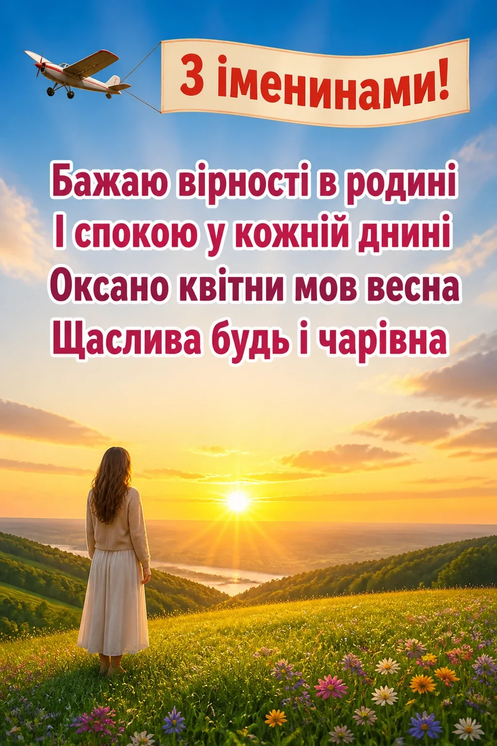 привітання з іменинами оксани